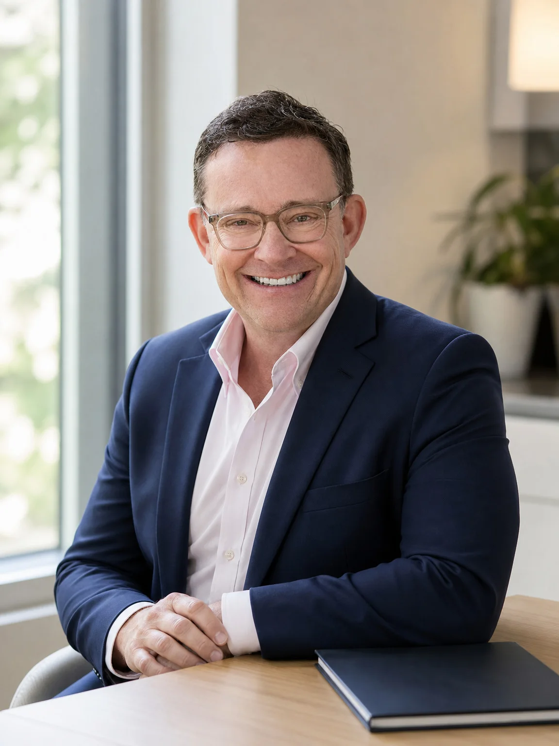 Robert Parish, Compass Broker Associate, in his Peninsula office